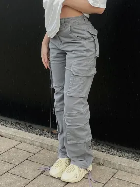 High Waist Cargo Baggy Pants