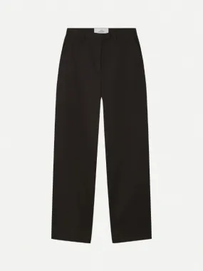 Les Coyotes Straight leg tailored trousers noir