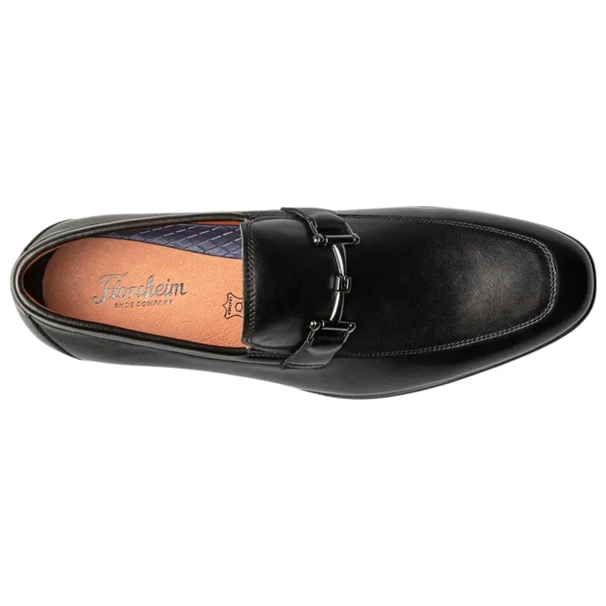 Florsheim Men's Zaffiro Moc Toe Bit Black Leather GG