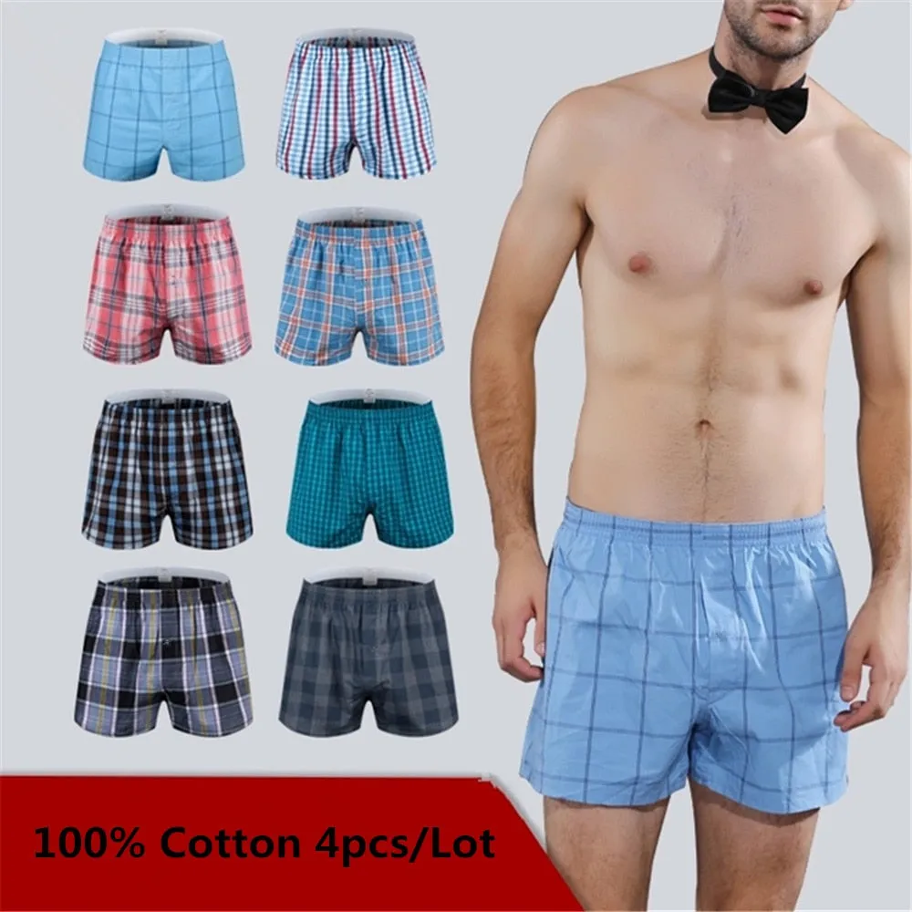 Men's Underwear Loose Leisure Shorts Cotton Men Boxer Shorts