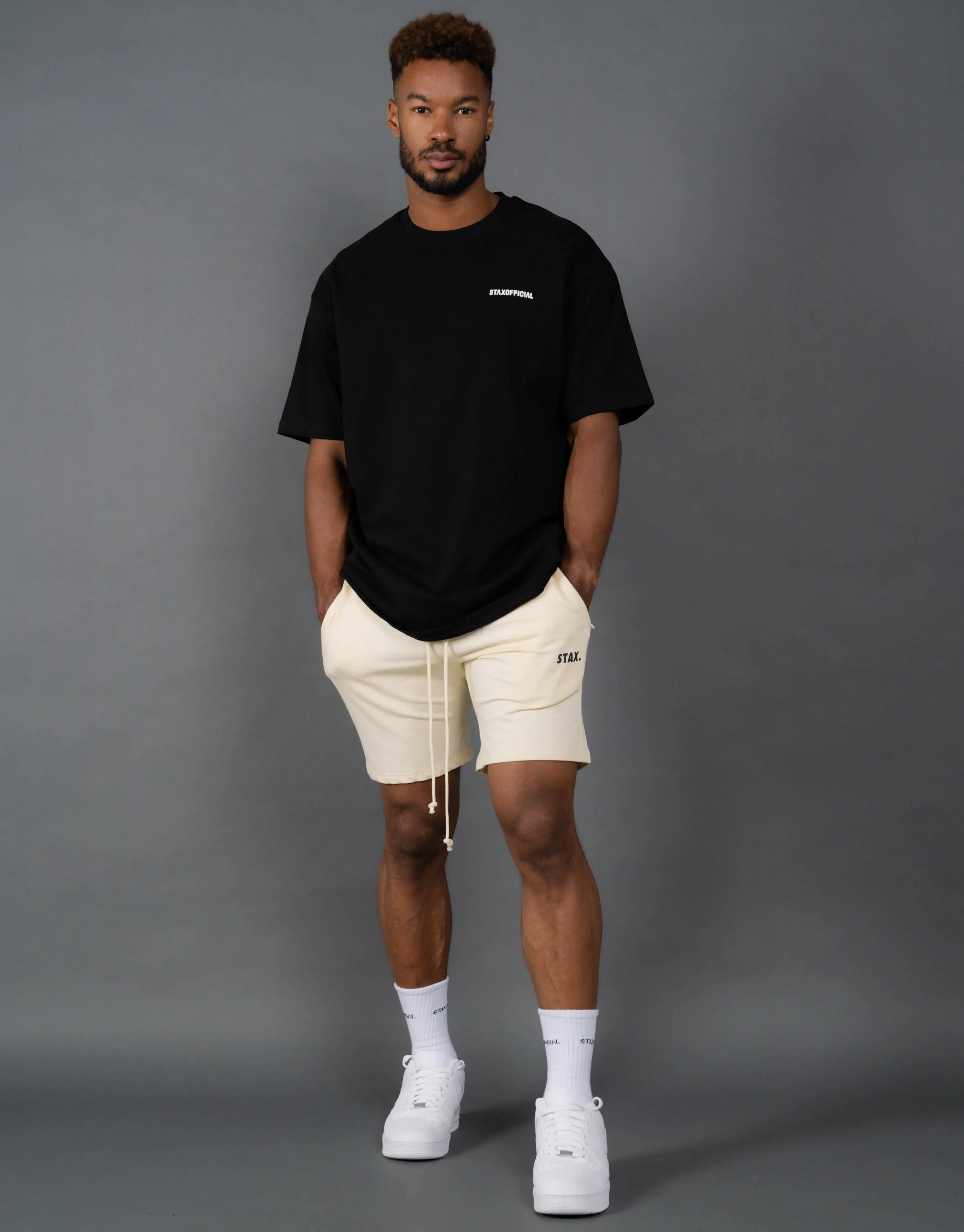 Mens Classic Shorts - Cream