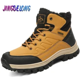 Men's Snow Boots Winter Waterproof Men Shoes