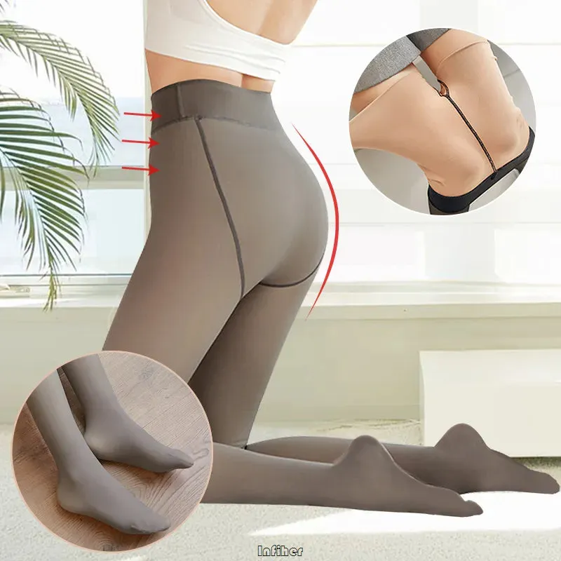 90g Sexy Thicken Stockings Women High Elastic Leggings Skin Effect Tights 2023