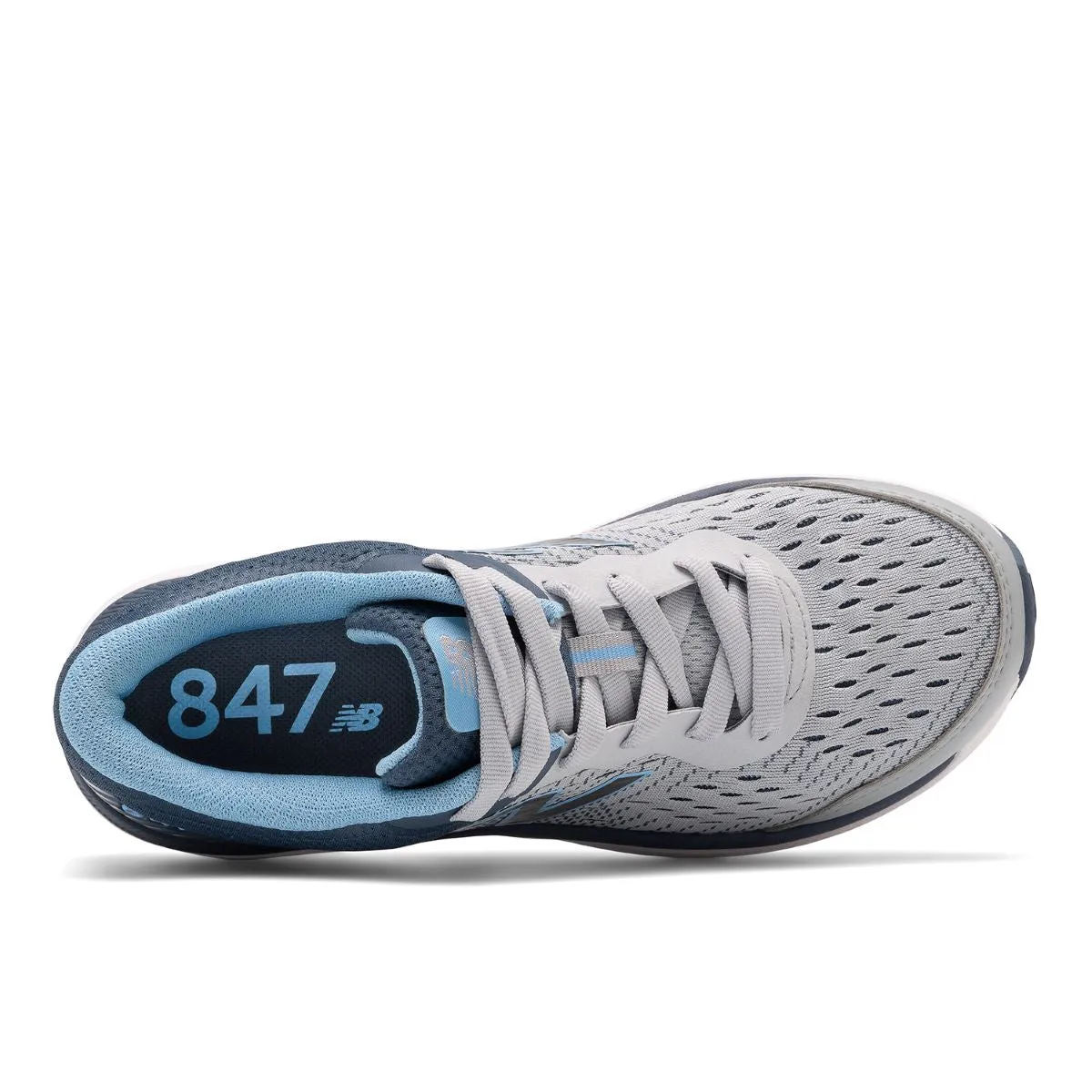 'New Balance' Women's Walking - Light Aluminum w/ Vintage Indigo and Team Carolina WMN WALKING - WW847LG4 - WW847LG4-ALUMINUM/INDIGO