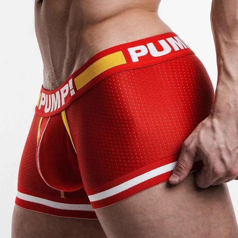 Sexy underwear boxer Men Mesh Shorts Solid Men's Clothing