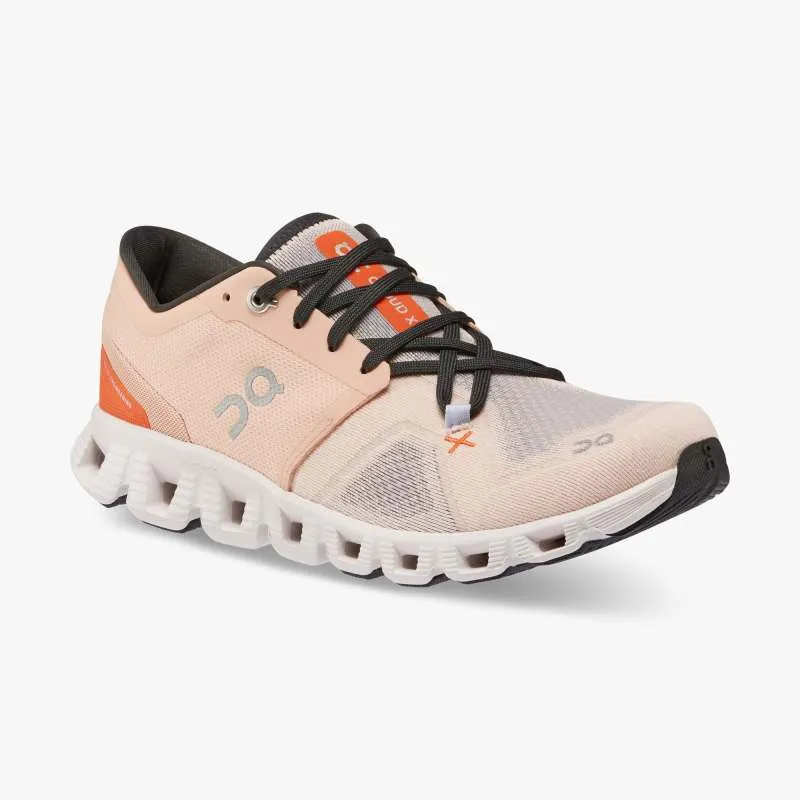 'On Running' Women's Cloud X 3 - Rose / Sand