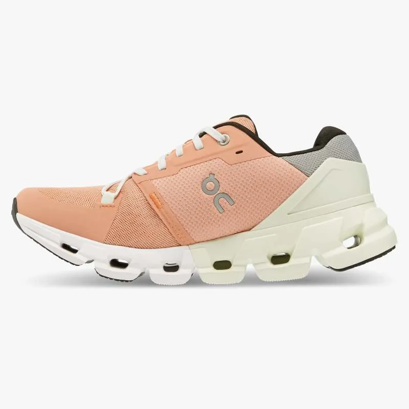 'On Running' Women's Cloudflyer 4 -  Peach / Aloe