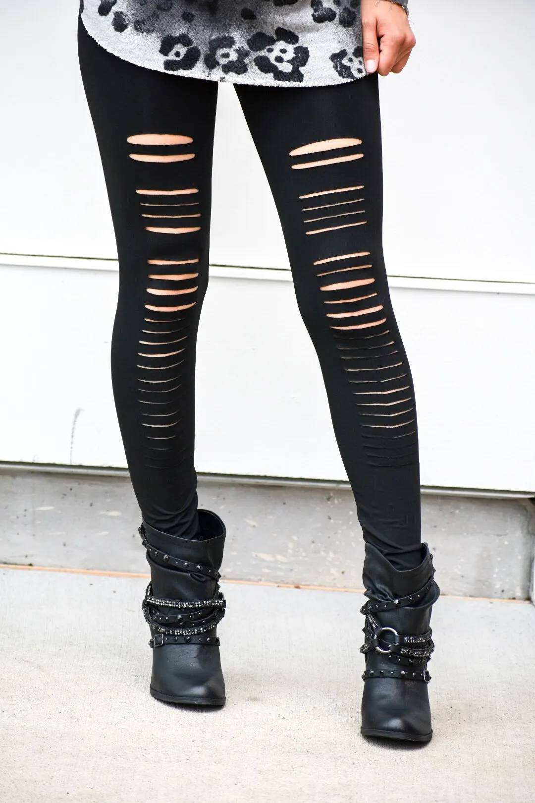 Crossroads Black Ripped Leggings