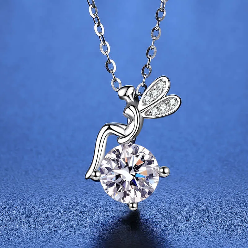 Flower Fairy Moissanite Necklace