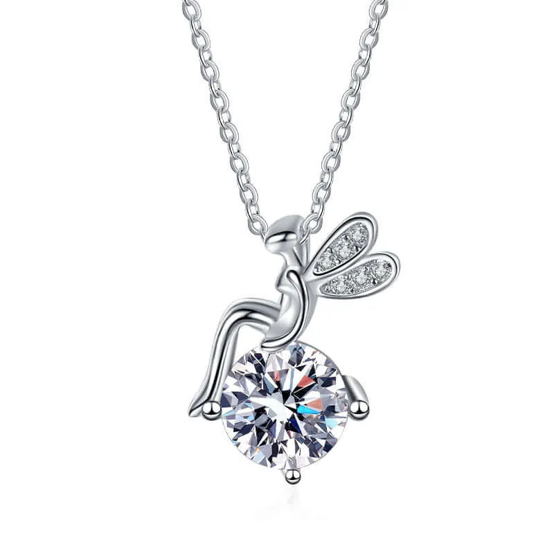 Flower Fairy Moissanite Necklace