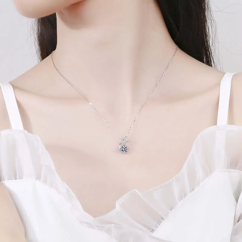 Flower Fairy Moissanite Necklace