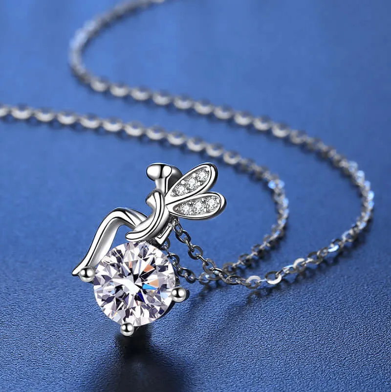 Flower Fairy Moissanite Necklace