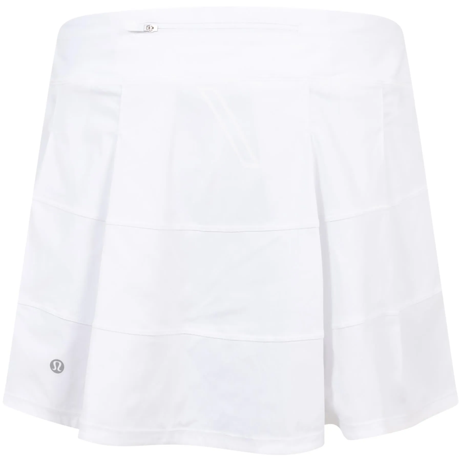 Womens Pace Rival Mid Rise 14 Inch Skirt White - SS24