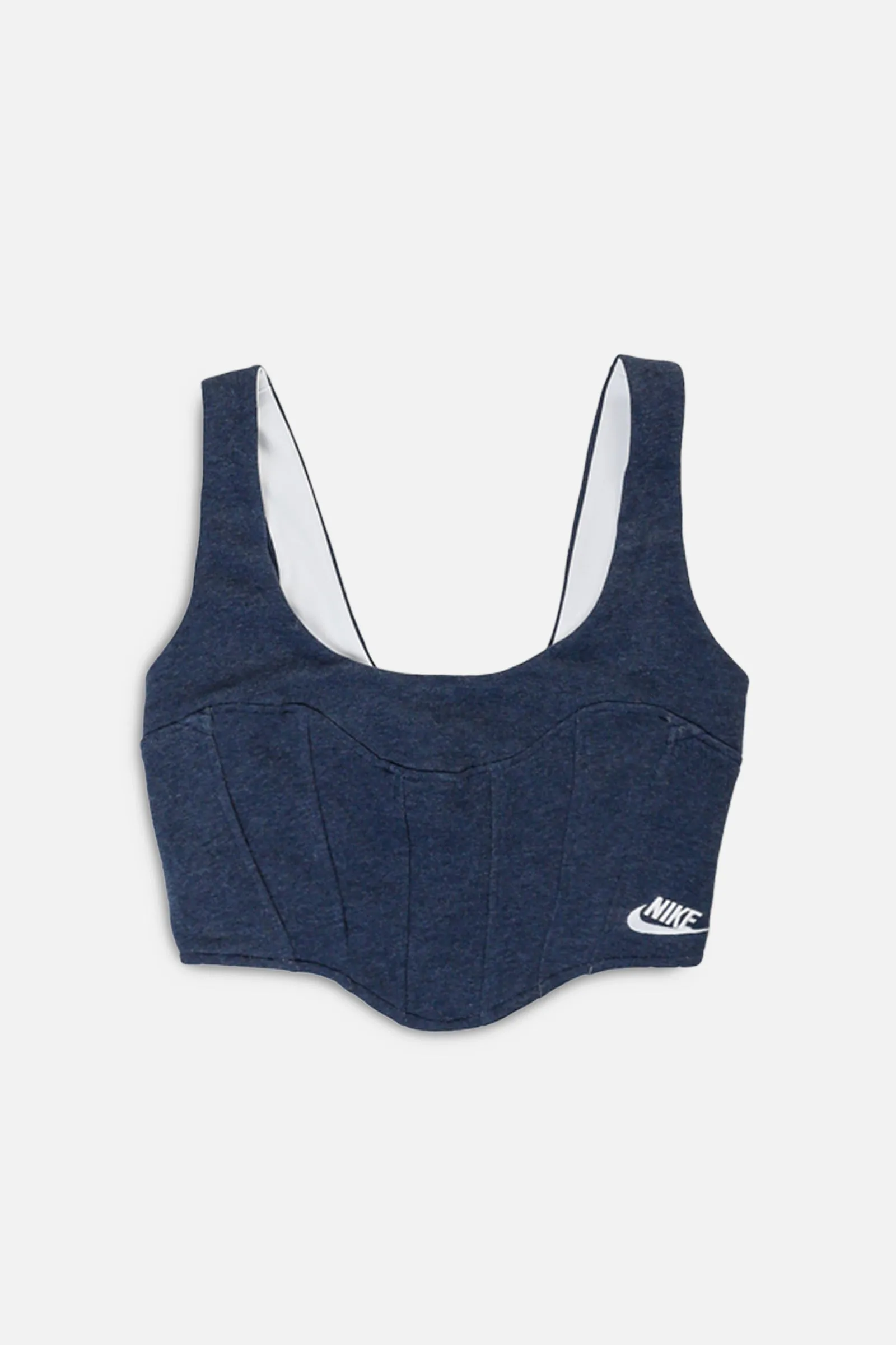 Rework Nike Sweatshirt Bustier - XS