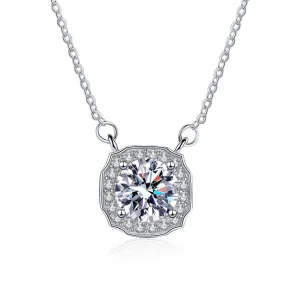 S925 Silver Wishing Fountain Moissanite Necklace