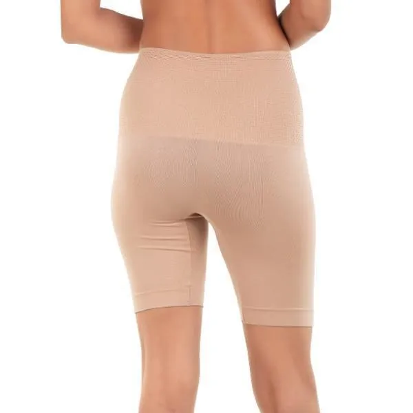 Seamless Textured Ultra High Waist Shaping Slip Shorts-nude For Women