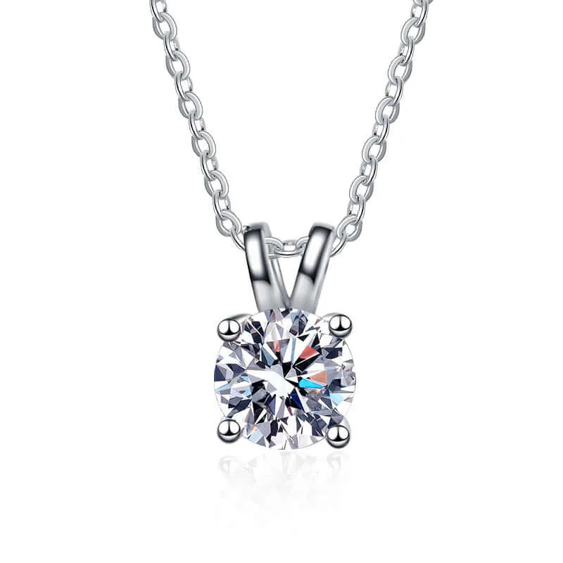 1 Carat Moissanite Bunny Necklace Pendant