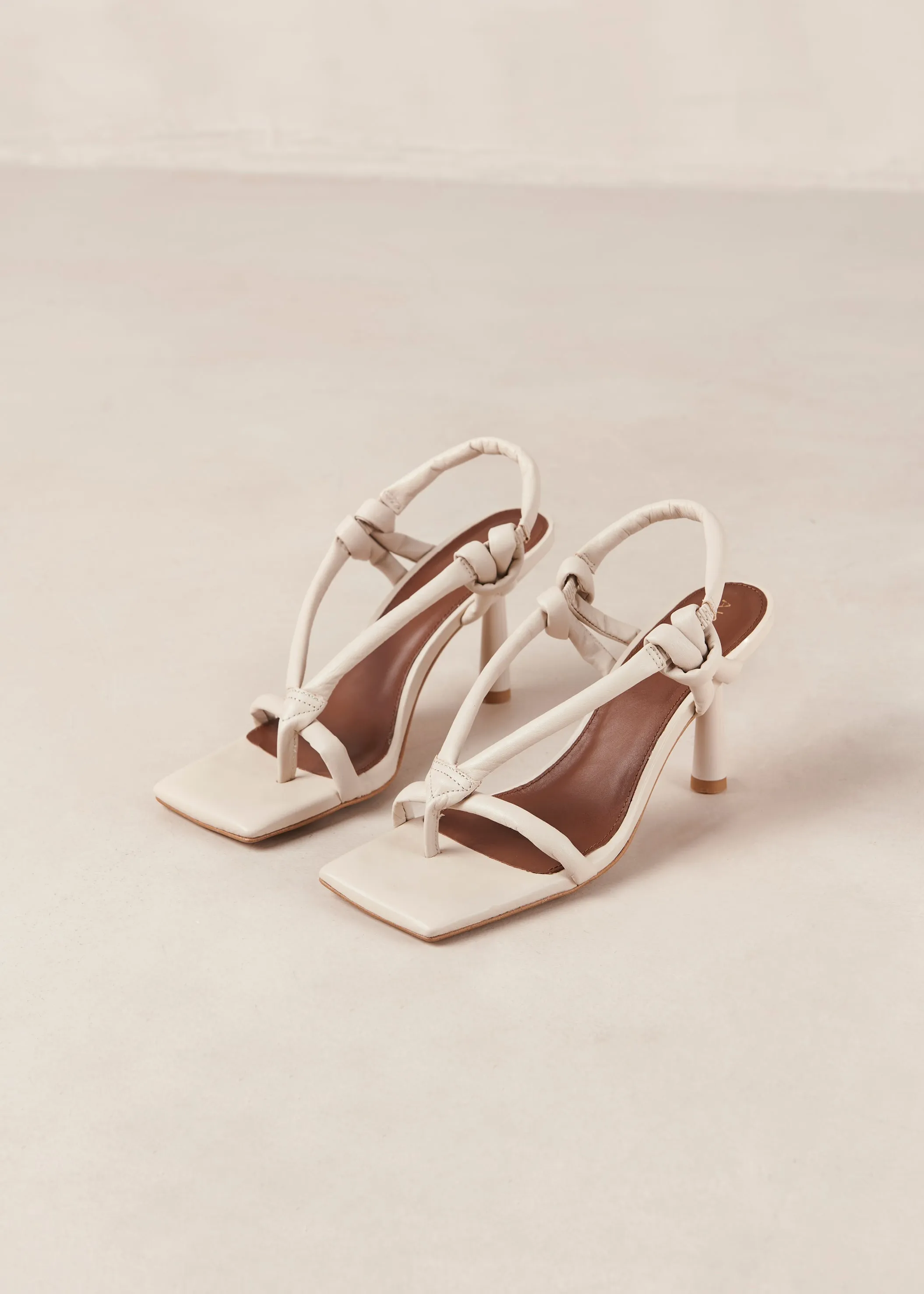 Sheila Cream Leather Sandals