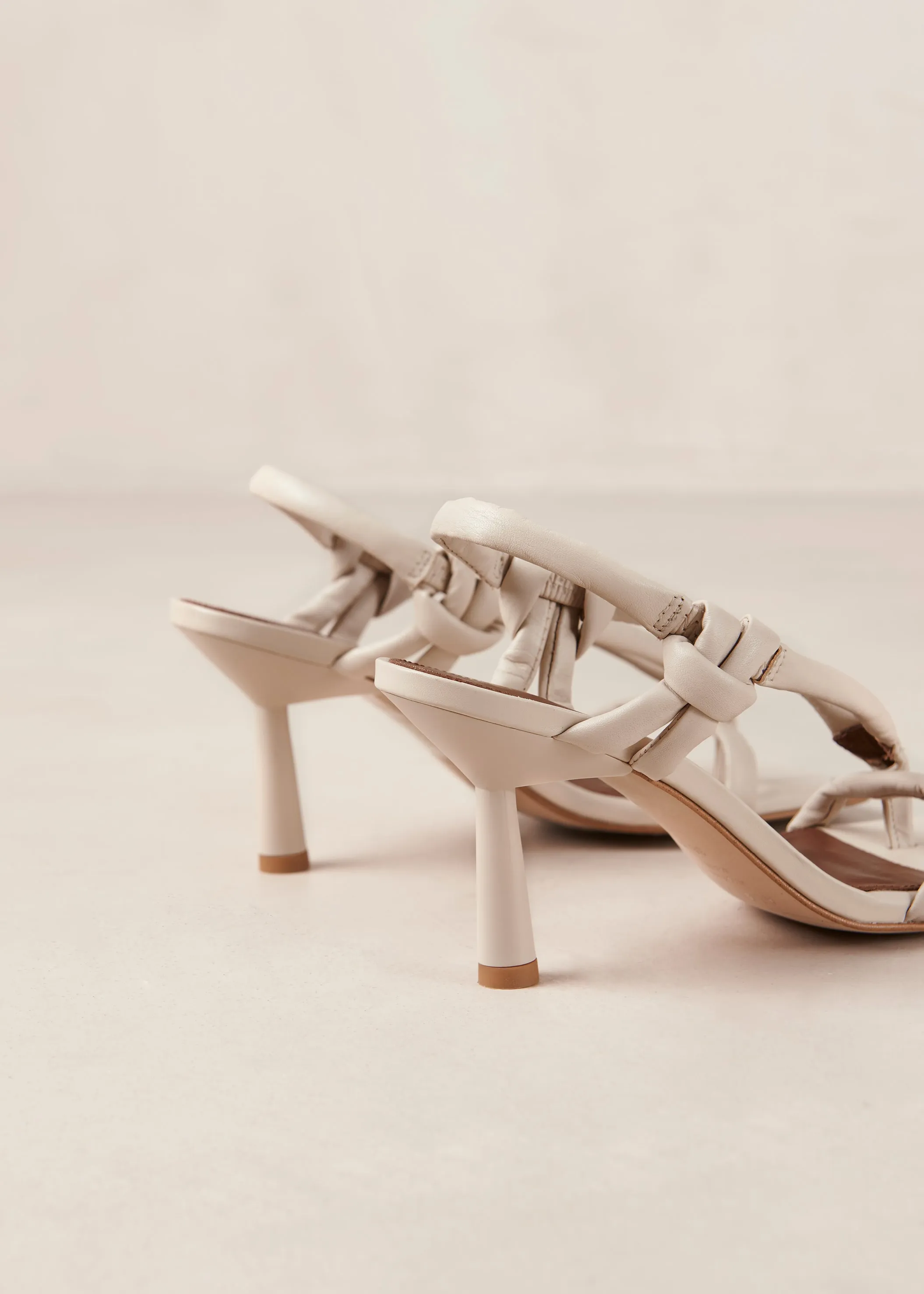 Sheila Cream Leather Sandals