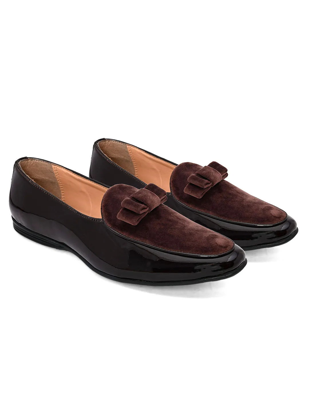 Icon Brown Formal Patent Loafers