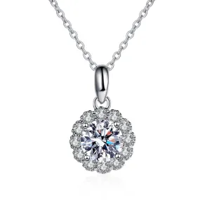 Star Ocean Flower Moissanite Necklace