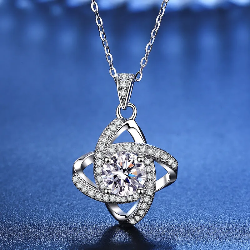 Planet Star Ring Moissanite Necklace