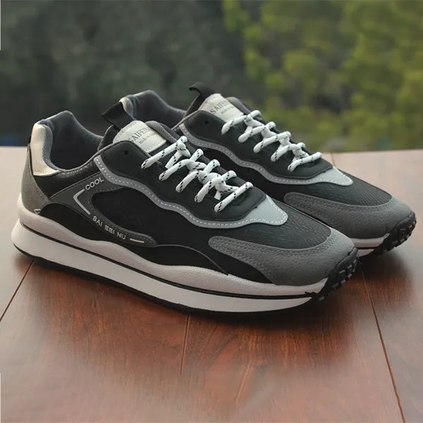 Men Premium Black Sports Shoes