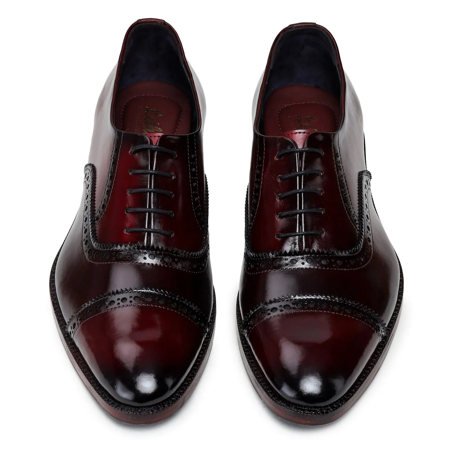 Classic Captoe Oxford - Wine Red