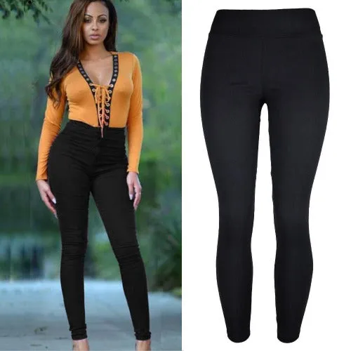 Women Pencil Pants Cotton Trousers