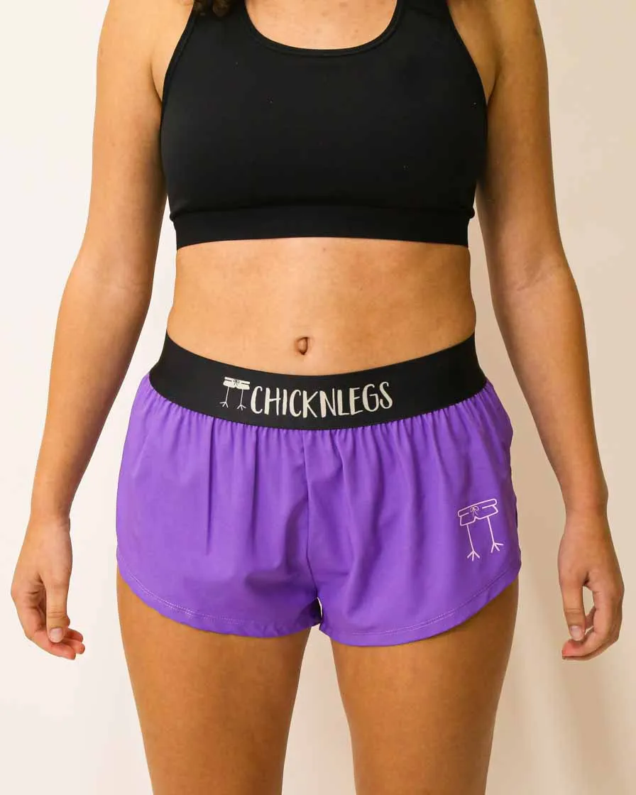 Women's Purple 1.5" Split Shorts