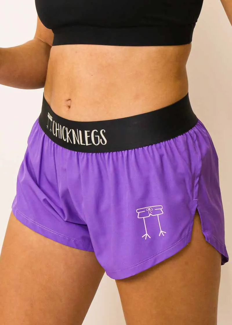 Women's Purple 1.5" Split Shorts